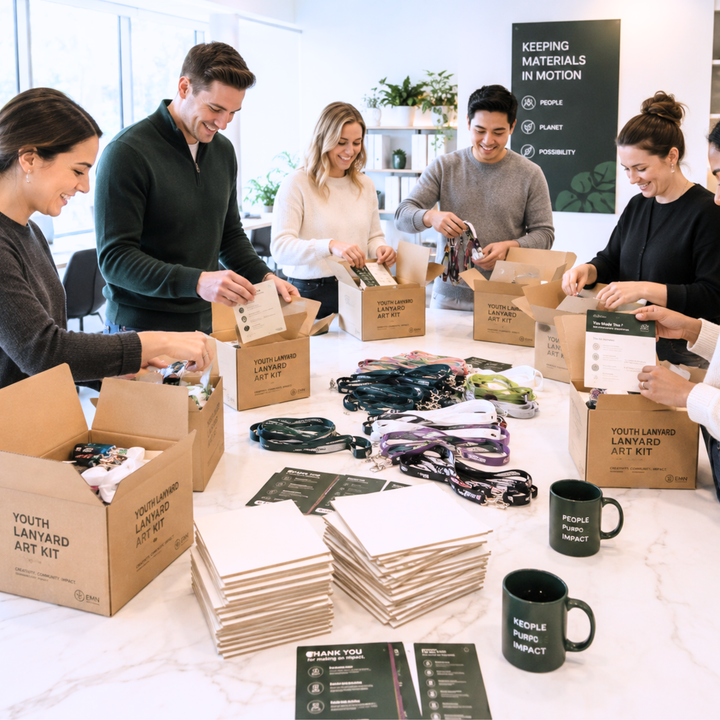 CSR CORPORATE TEAM BUILDING | Lanyard Art Kit Assembly for Youth Initiatives