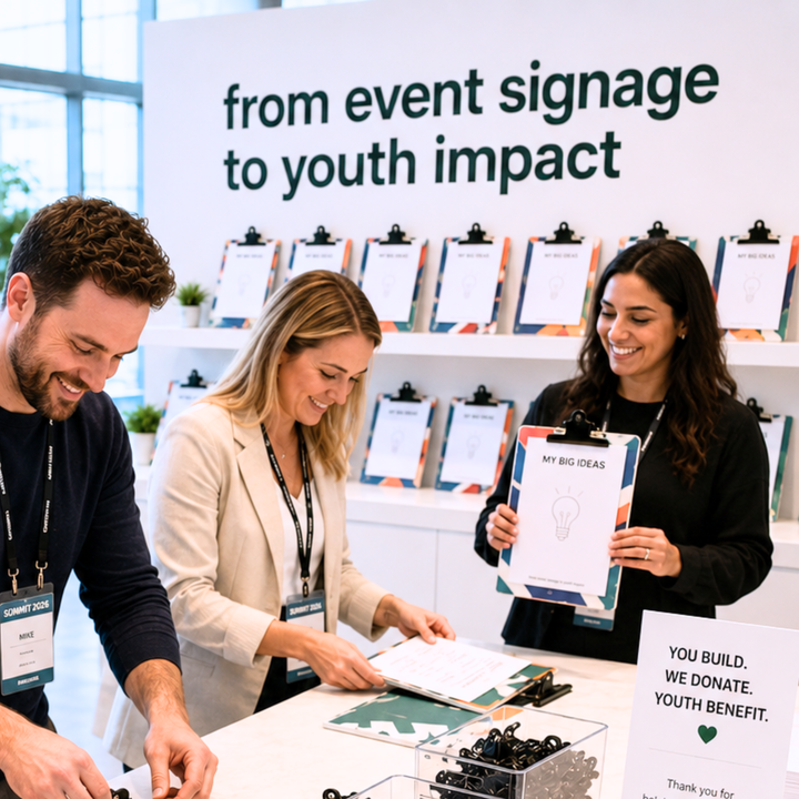 CSR CORPORATE ACTIVATIONS | Upcycled Clipboards for Youth