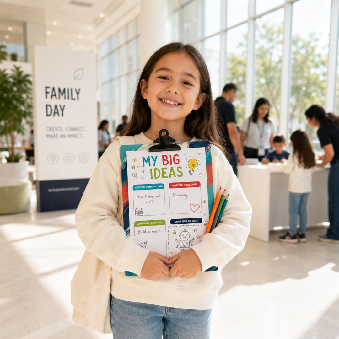 WORKSHOP | My Big Ideas Clipboard | Corporate Family Day