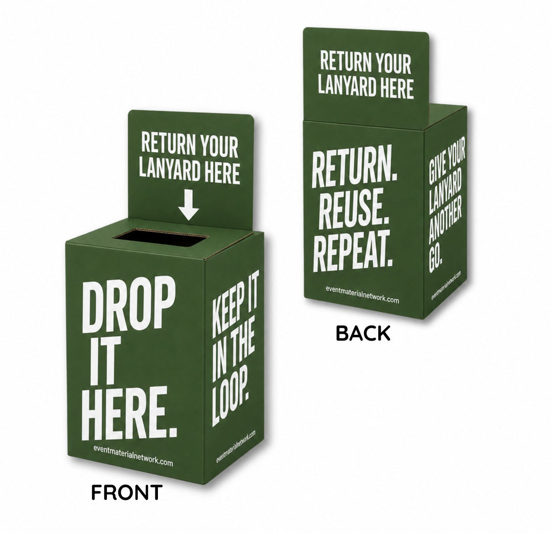 CONFERENCE BADGE and LANYARD RETURN | Return Boxes | Rental Collection