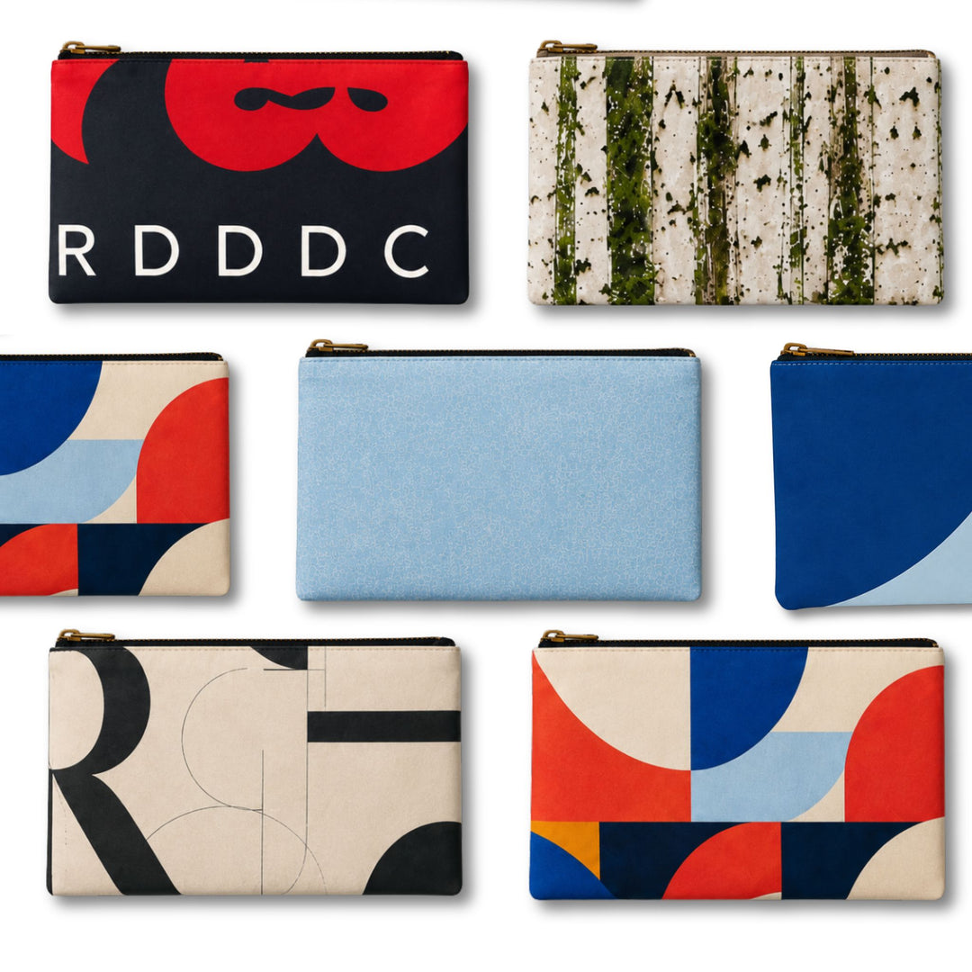 PRODUCT | Upcycled Fabric Banner Zipper Pouch