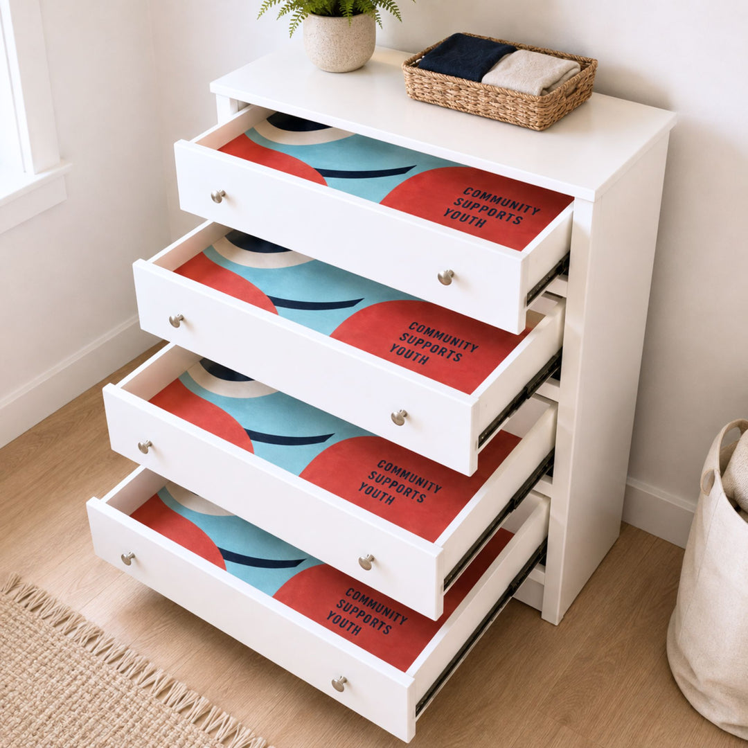 CSR PRODUCT | Upcycled Vinyl Banners | Youth | Drawer Liners