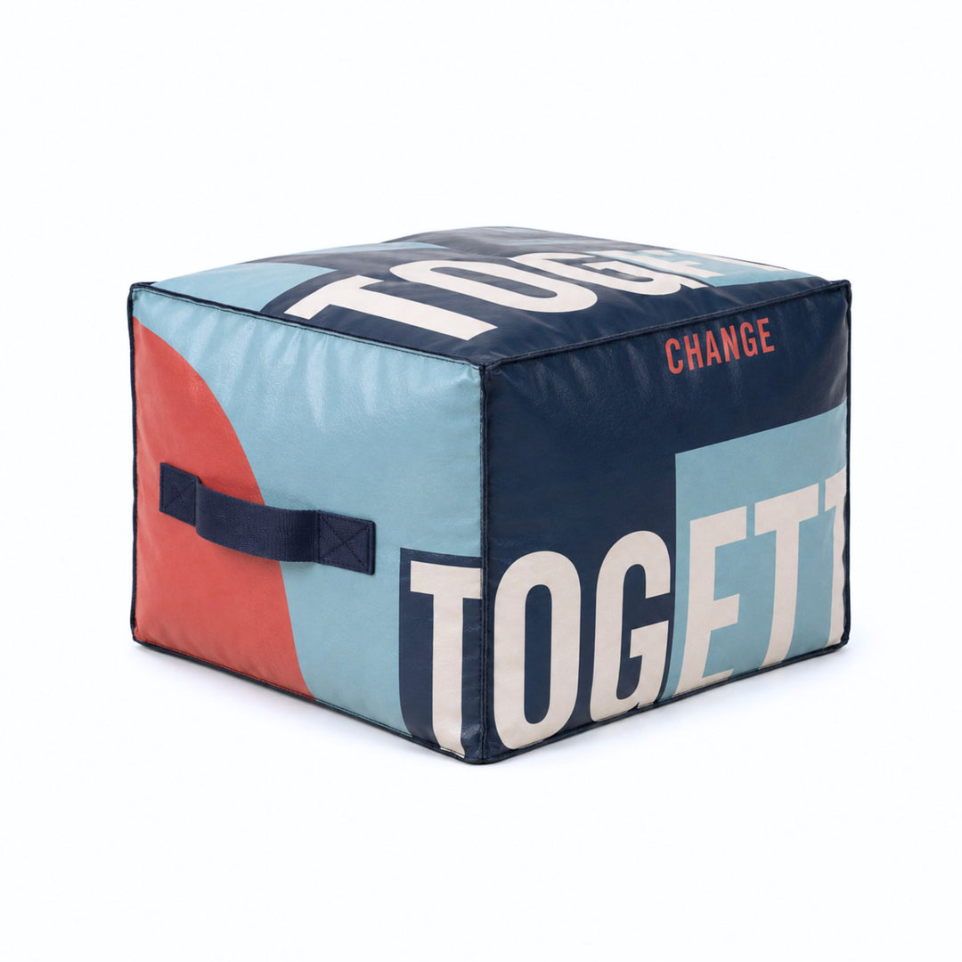 CSR PRODUCT | Upcycled Vinyl Banners | Youth | Ottomans