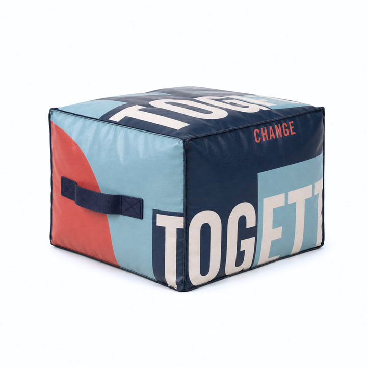 CSR PRODUCT | Upcycled Vinyl Banners | Youth | Ottomans