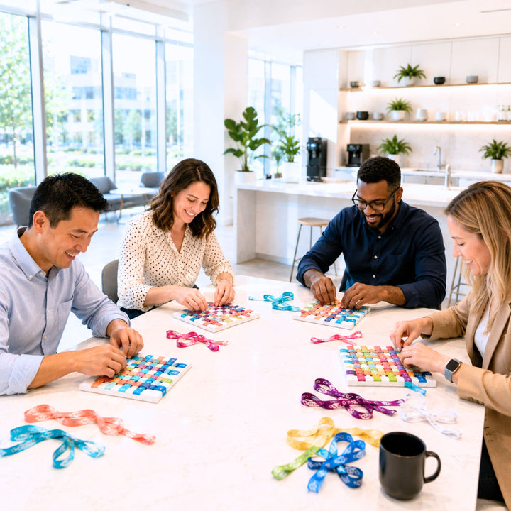 CORPORATE TEAM BUILDING | WOVEN Lanyard Art | Employees